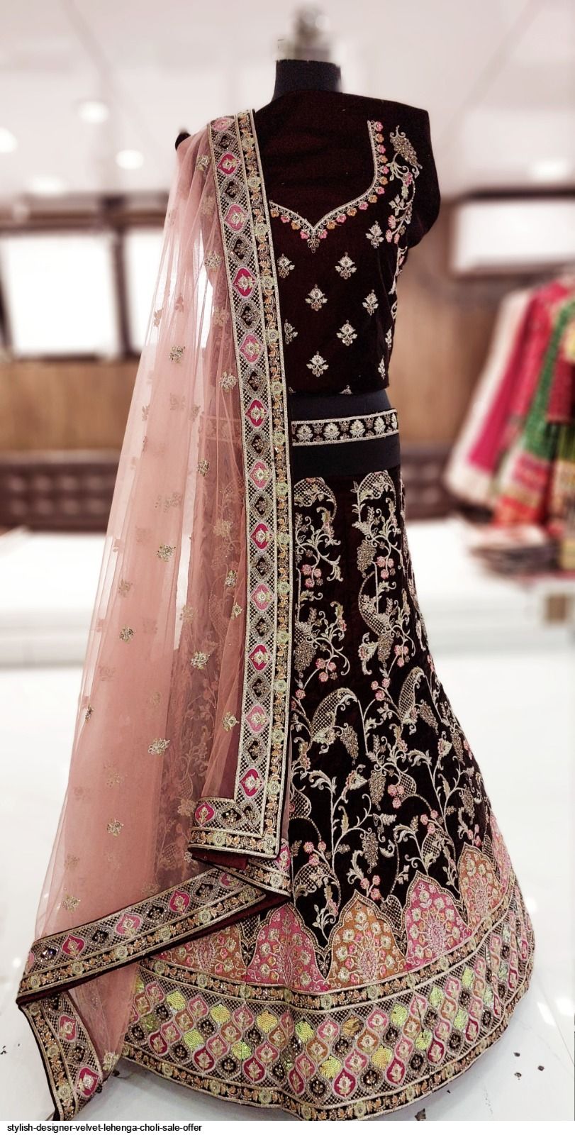 Latest 50 Velvet Lehenga Designs For Parties and Weddings (2022) - Tips and  Beauty in 2023 | Bridal lehenga red, Lehenga designs, Latest bridal lehenga