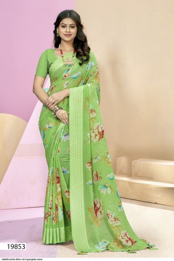 VALLABHI PRINTS DISHU VOL 4 GEORGETTE SAREE AMAZING CATALOGUE 2023