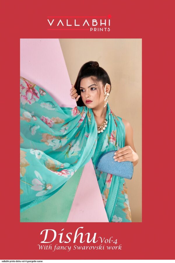 VALLABHI PRINTS DISHU VOL 4 GEORGETTE SAREE AMAZING CATALOGUE 2023