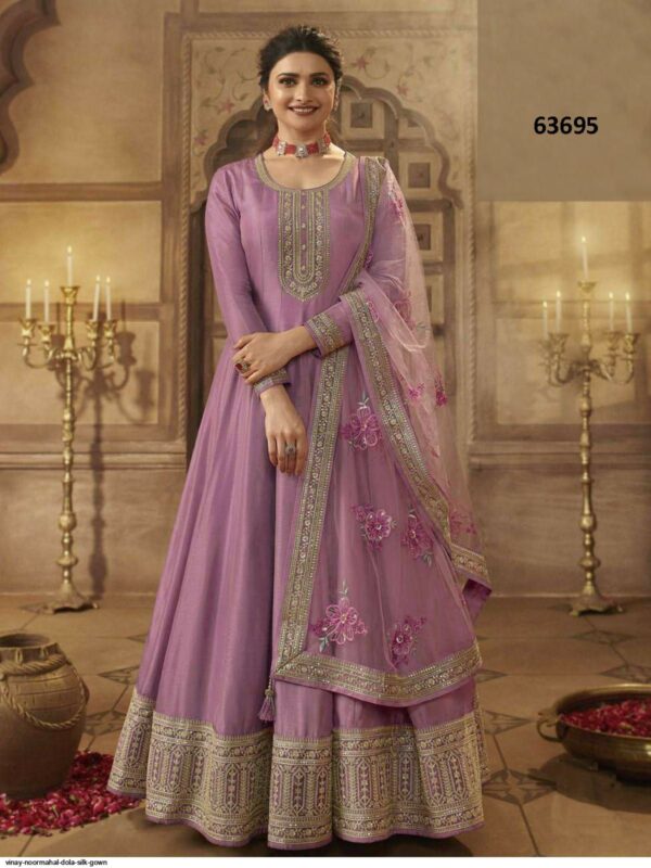 VINAY NOORMAHAL DOLA SILK GOWN AMAZING CATALOGUE 2023