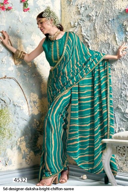 fcity.in - Evergreen Beautiful Designer Chiffon Sarees / Chitrarekha Chiffon