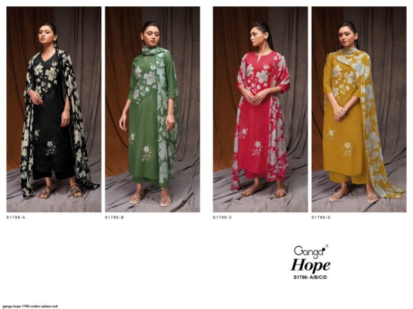 GANGA HOPE 1786 COTTON SALWAR SUIT AMAZING CATALOGUE 2023