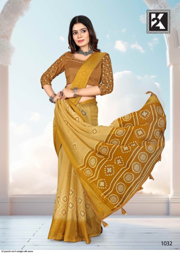 K2 PANCHI VOL 5 NEELGIRI SILK SAREE AMAZING CATALOGUE 2023