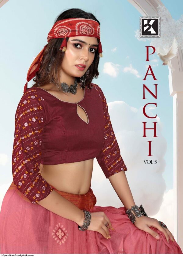 K2 PANCHI VOL 5 NEELGIRI SILK SAREE AMAZING CATALOGUE 2023