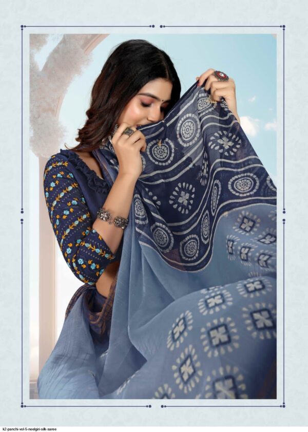 K2 PANCHI VOL 5 NEELGIRI SILK SAREE AMAZING CATALOGUE 2023