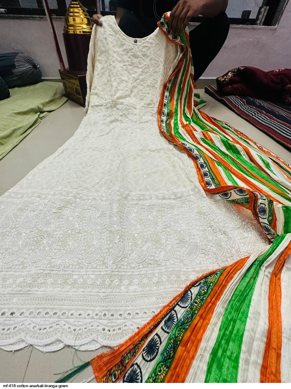 Ready To Wear Sequins Work Tiranga Saree – Amrutamfab