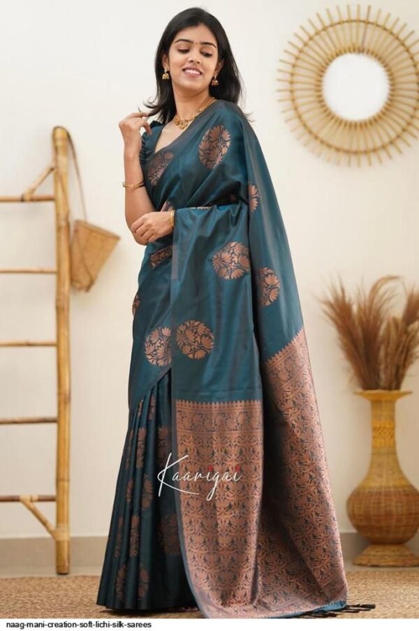 NAAG MANI CREATION SOFT LICHI SILK SAREES AMAZING CATALOGUE 2023