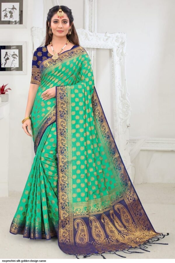 ROOPMOHINI SILK GOLDEN DESIGN SAREE AMAZING CATALOGUE 2023