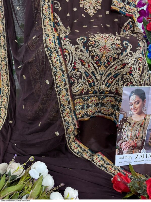 ZAHA AAEESHA VOL 2 SALWAR SUIT 10113 AMAZING CATALOGUE 2023