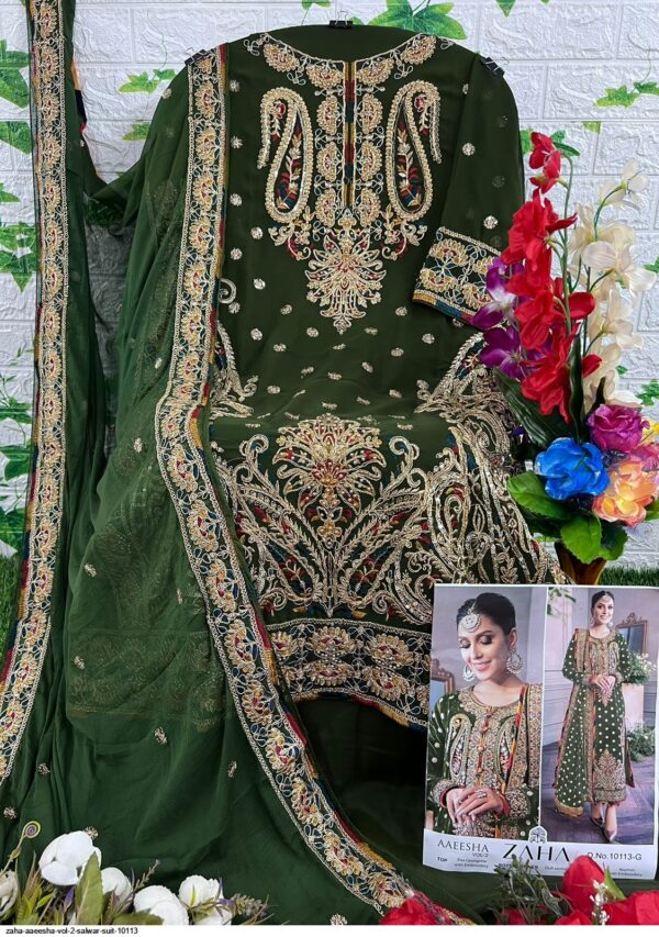 ZAHA AAEESHA VOL 2 SALWAR SUIT 10113 AMAZING CATALOGUE 2023