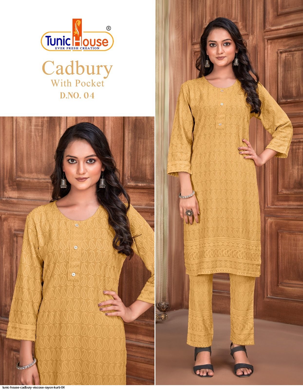 TUNIC HOUSE CADBURY VISCOSE RAYON KURTI 04 Stunning catalog Rehmat Boutique