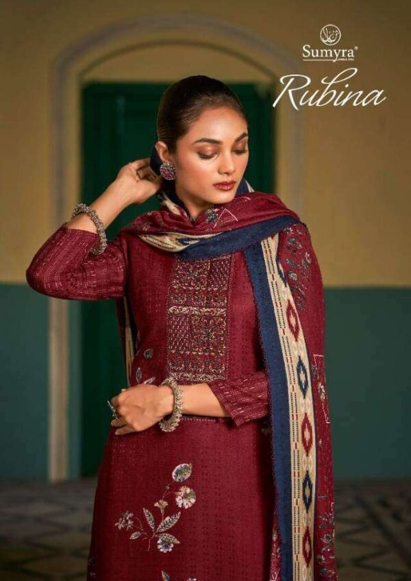 New Stunning 
RUBINA BY SUMYRA 37001 TO 37008 SERIES BEAUTIFUL SUITS COLORFUL STYLISH FANCY CASUAL WEAR & ETHNIC WEAR PURE PASHMINA PRINT DRESSES AT WHOLESALE PRICE 2024