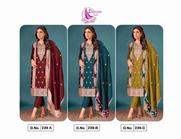 2024 01 29 18 12 55 dinsaa hit design 239 colours dinsaa suits pakistani wholesaleprice catalog.jpeg