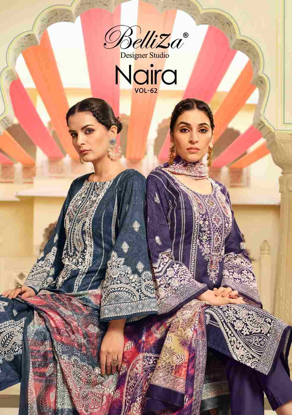 New Stunning Naira Vol 62 By Belliza 940 001 To 940 008 Series Beautiful Festive Suits Stylish Fancy Colorful Casual Wear Ethnic Wear Pure Cotton Print Dresses At Wholesale Price 2024