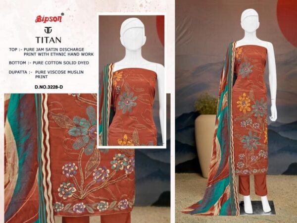 bipson titan 3228 jam satin wholesale suit - Image 4
