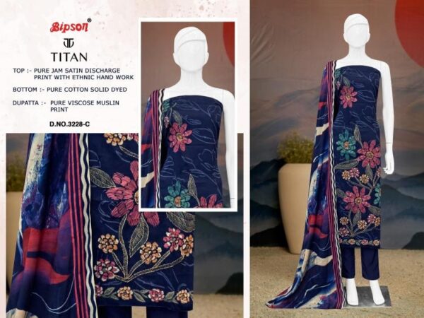 bipson titan 3228 jam satin wholesale suit - Image 5