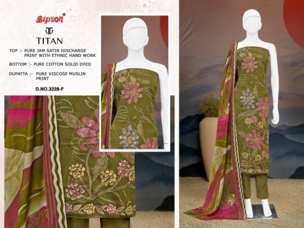 bipson titan 3228 jam satin wholesale suit - Image 8
