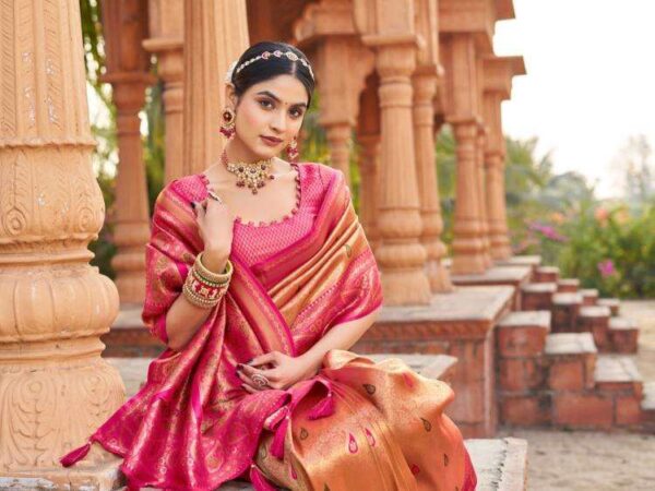 gobuni shubharambh series 1101-1106 Soft Banarasi Silk wholesale saree in surat - Image 19