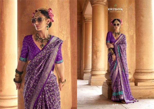 kreshva ratnamani silk series 945-950 fancy silk wholesale saree  kreshva ratnamani silk series 945-950 fancy silk wholesale saree, kreshva ratnamani silk series 945-950 fancy silk wholesale saree surat, kreshva ratnamani silk series 945-950 fancy silk wholesale saree new latest catalog, kreshva ratnamani silk series 945-950 fancy silk wholesale saree wholesale surat, kreshva ratnamani silk series 945-950 fancy silk wholesale saree single, kreshva ratnamani silk series 945-950 fancy silk wholesale saree catalog price, kreshva ratnamani silk series 945-950 fancy silk wholesale saree salwar suit, kreshva ratnamani silk series 945-950 fancy silk wholesale saree dresses, kreshva ratnamani silk series 945-950 fancy silk wholesale saree indian salwar suit, kreshva ratnamani silk series 945-950 fancy silk wholesale saree dress material kreshva ratnamani silk series 945 950 fancy silk wholesale saree 7 2025 04 24 15 43 42 
                     kreshva ratnamani silk series 945-950 fancy silk wholesale saree
                     
                     
                     
                     Specification :
                     
                        
                           
						   
								Product Date:
								24-04-2025
							
                             							
								Name:
								Kreshva Ratnamani Silk Series 945-950 Fancy Silk Wholesale Saree
							
																					
								Cname:
								 Ratnamani Silk 
							
														
								Brand:
								Kreshva
							
							
														
								Total Design:
								6 Pcs
							
														
														
								Per Piece Rate:
								INR 1295
							
														
														
								Full Catalog Rate:
								INR 7770								+ (5 % GST) + Shipping Charge
								
							
														
														
								Weight:
								6 Kg
							
																					
								Moq:
								Minimum 6 Pcs
							
														
														
														
							
							
														
								Fabric:
								
									Fancy Silk								
							
																																																								
														
														
														
								Other Details:
								Brand : Kreshva

Catalog Name : Ratnamani

Series : 945 To 950

Saree Fabric : Super P.V.Silk 8001 With Traditional Patola Design With With Stud Work With Apoxy Finish

Blouse : Super P.V.Silk 8001 With Traditional Patola Design

Rate : 1295/- +5% Gst

Occasion:  Party Wear,Festival Wear