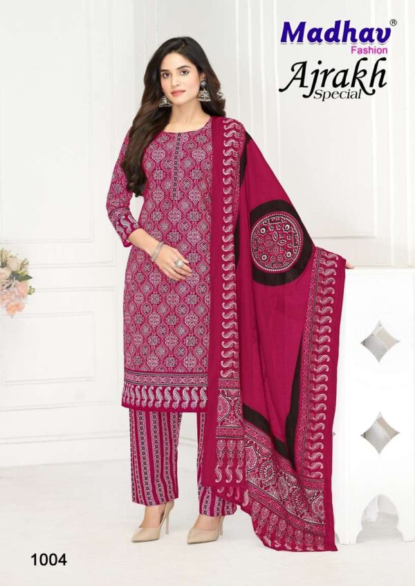 Madhav Ajrakh Special series 1001-1005 Pure Cotton wholesale suit - Image 5