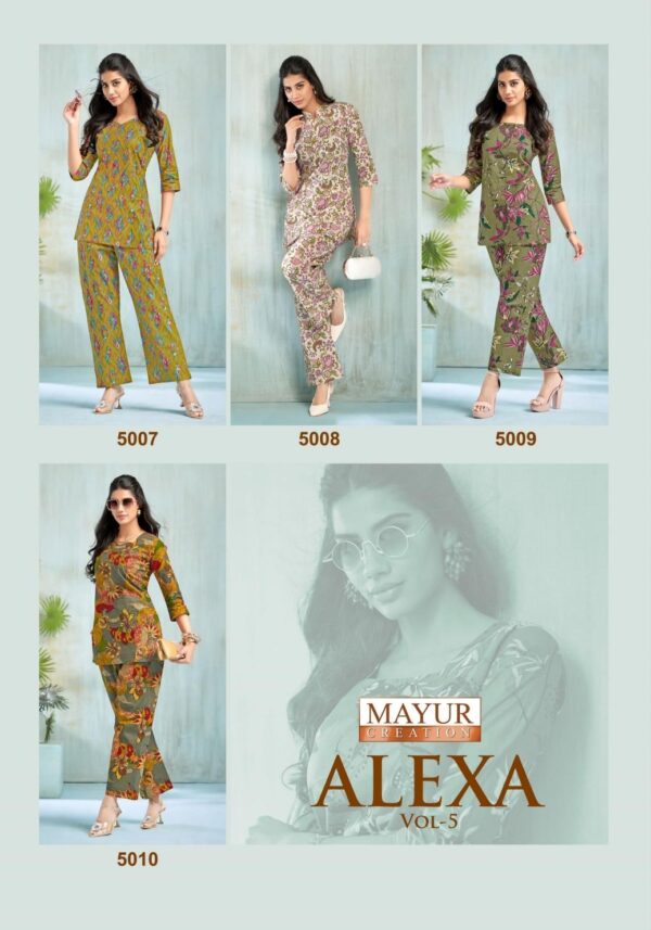 mayur creation alexa vol 5 series 5001-5010 COTTON CORD-SET - Image 14