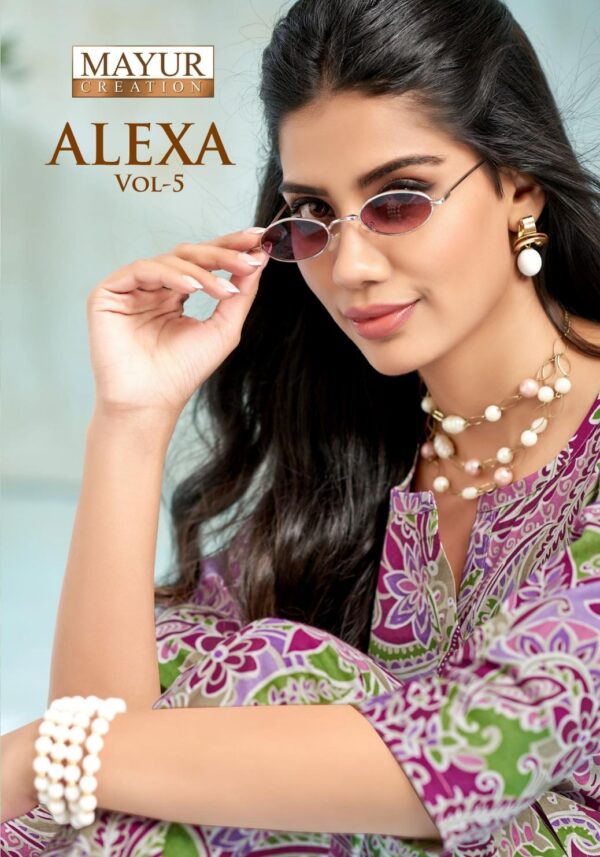 mayur creation alexa vol 5 series 5001-5010 COTTON CORD-SET - Image 5