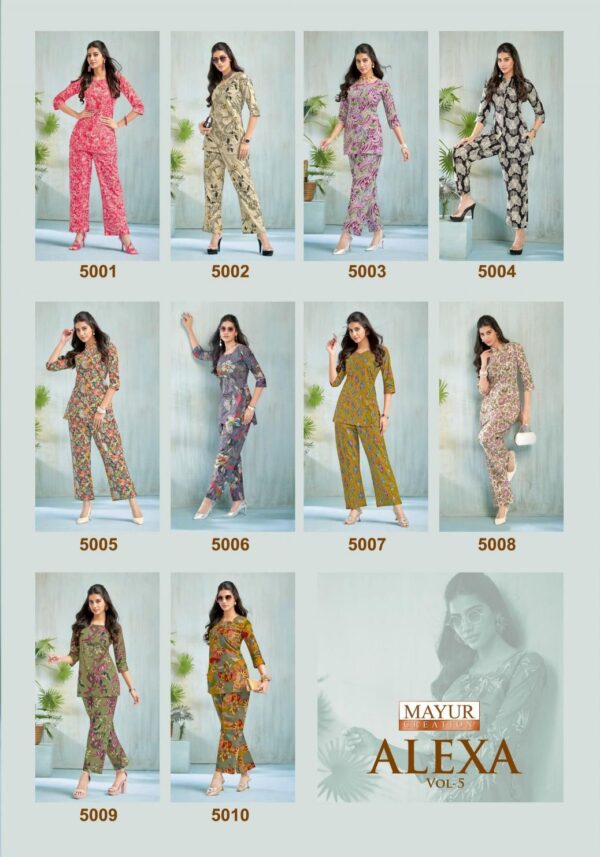mayur creation alexa vol 5 series 5001-5010 COTTON CORD-SET - Image 7