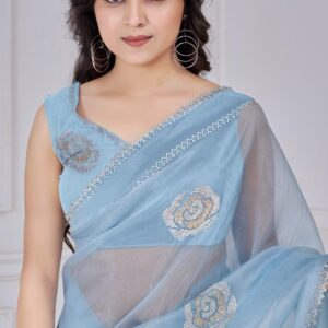 mehak 953a-953f organza wholesale saree