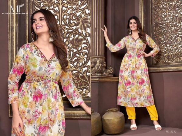 moksh afgani aliya vol-3 series 2232-2234 Premium Riyon wholesale suit - Image 5