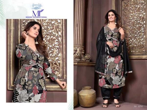 moksh afgani aliya vol-3 series 2232-2234 Premium Riyon wholesale suit - Image 6