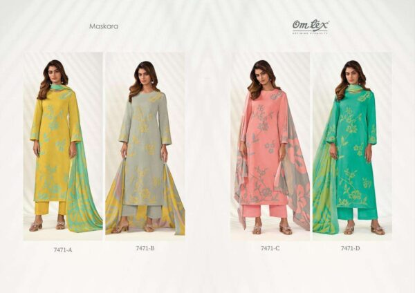 omtex maskara series 7471 lawn cotton wholesale suit - Image 5