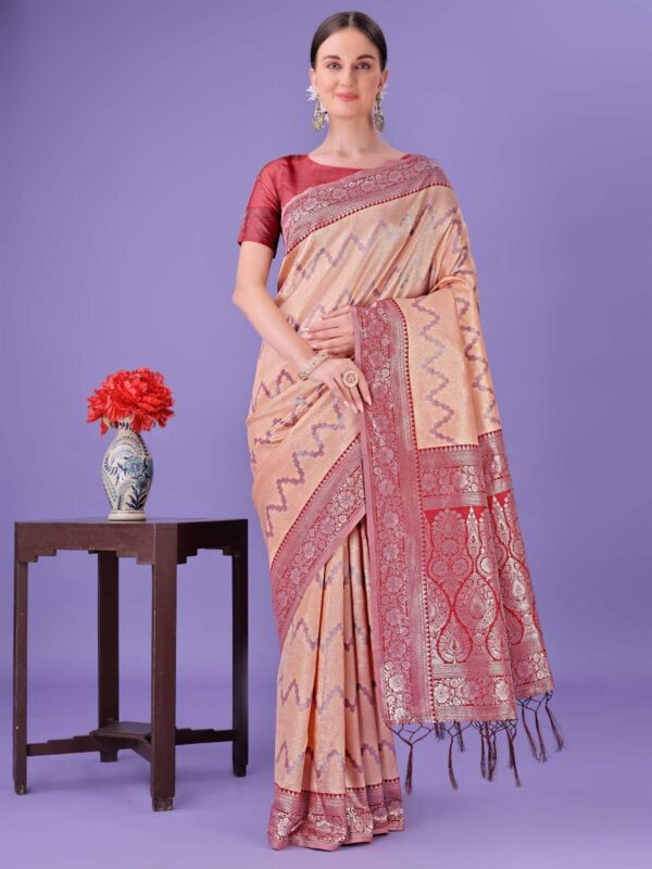PLAZZO VOL 3 Lichi Silk wholesale saree - Image 8