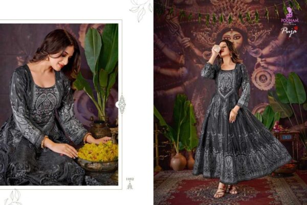 poonam designer puja SERIES 1001-1006 Natural crep wholesale kurti in surat  poonam designer puja SERIES 1001-1006 Natural crep wholesale kurti in surat , poonam designer puja SERIES 1001-1006 Natural crep wholesale kurti in surat  surat, poonam designer puja SERIES 1001-1006 Natural crep wholesale kurti in surat  new latest catalog, poonam designer puja SERIES 1001-1006 Natural crep wholesale kurti in surat  wholesale surat, poonam designer puja SERIES 1001-1006 Natural crep wholesale kurti in surat  single, poonam designer puja SERIES 1001-1006 Natural crep wholesale kurti in surat  catalog price, poonam designer puja SERIES 1001-1006 Natural crep wholesale kurti in surat  salwar suit, poonam designer puja SERIES 1001-1006 Natural crep wholesale kurti in surat  dresses, poonam designer puja SERIES 1001-1006 Natural crep wholesale kurti in surat  indian salwar suit, poonam designer puja SERIES 1001-1006 Natural crep wholesale kurti in surat  dress material poonam designer puja series 1001 1006 natural crep wholesale kurti in surat 3 2024 09 18 17 52 38 
                     poonam designer puja SERIES 1001-1006 Natural crep wholesale kurti in surat 
                     
                     
                     
                     Specification :
                     
                        
                           
						   
								Product Date:
								29-04-2025
							
                             							
								Name:
								Poonam Designer Puja Series 1001-1006 Natural Crep Wholesale Kurti In Surat 
							
																					
								Cname:
								Puja 
							
														
								Brand:
								Poonam Designer
							
							
														
								Total Design:
								6 Pcs
							
														
														
								Per Piece Rate:
								INR 750
							
														
														
								Full Catalog Rate:
								INR 4500								+ (5 % GST) + Shipping Charge
								
							
														
														
								Weight:
								6 Kg
							
																					
								Moq:
								Minimum 6 Pcs
							
														
														
														
								Type:
								Printed Kurtis, Long Kurtis, Anarkali Kurti
							
														
							
							
														
								Fabric:
								
									Natural Crape								
							
																																																								
														
														
														
								Other Details:
								POONAM DESIGNER ©️
  (Presenting new Festival’s Catloug)
                     
                       Puja

                   
Top - Frant/back full DIGITAL print 
              Natural crep Fabric with 
              Mal-mal cotton inner. 
              And premium quality 
            Designer Handwok Neck 
            with Chikan work Laice. 
                          
inner - Pure Mal-Mal cotton. 
                            
                  
Size - M,L,XL,XXL,3XL,4XL,5XL

Dispaching start Tomorrow. 

₹ 750/-