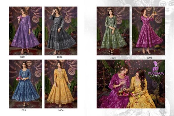 poonam designer puja SERIES 1001-1006 Natural crep wholesale kurti in surat  poonam designer puja SERIES 1001-1006 Natural crep wholesale kurti in surat , poonam designer puja SERIES 1001-1006 Natural crep wholesale kurti in surat  surat, poonam designer puja SERIES 1001-1006 Natural crep wholesale kurti in surat  new latest catalog, poonam designer puja SERIES 1001-1006 Natural crep wholesale kurti in surat  wholesale surat, poonam designer puja SERIES 1001-1006 Natural crep wholesale kurti in surat  single, poonam designer puja SERIES 1001-1006 Natural crep wholesale kurti in surat  catalog price, poonam designer puja SERIES 1001-1006 Natural crep wholesale kurti in surat  salwar suit, poonam designer puja SERIES 1001-1006 Natural crep wholesale kurti in surat  dresses, poonam designer puja SERIES 1001-1006 Natural crep wholesale kurti in surat  indian salwar suit, poonam designer puja SERIES 1001-1006 Natural crep wholesale kurti in surat  dress material poonam designer puja series 1001 1006 natural crep wholesale kurti in surat 4 2024 09 18 17 52 38 
                     poonam designer puja SERIES 1001-1006 Natural crep wholesale kurti in surat 
                     
                     
                     
                     Specification :
                     
                        
                           
						   
								Product Date:
								29-04-2025
							
                             							
								Name:
								Poonam Designer Puja Series 1001-1006 Natural Crep Wholesale Kurti In Surat 
							
																					
								Cname:
								Puja 
							
														
								Brand:
								Poonam Designer
							
							
														
								Total Design:
								6 Pcs
							
														
														
								Per Piece Rate:
								INR 750
							
														
														
								Full Catalog Rate:
								INR 4500								+ (5 % GST) + Shipping Charge
								
							
														
														
								Weight:
								6 Kg
							
																					
								Moq:
								Minimum 6 Pcs
							
														
														
														
								Type:
								Printed Kurtis, Long Kurtis, Anarkali Kurti
							
														
							
							
														
								Fabric:
								
									Natural Crape								
							
																																																								
														
														
														
								Other Details:
								POONAM DESIGNER ©️
  (Presenting new Festival’s Catloug)
                     
                       Puja

                   
Top - Frant/back full DIGITAL print 
              Natural crep Fabric with 
              Mal-mal cotton inner. 
              And premium quality 
            Designer Handwok Neck 
            with Chikan work Laice. 
                          
inner - Pure Mal-Mal cotton. 
                            
                  
Size - M,L,XL,XXL,3XL,4XL,5XL

Dispaching start Tomorrow. 

₹ 750/-