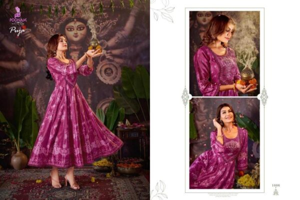 poonam designer puja SERIES 1001-1006 Natural crep wholesale kurti in surat  poonam designer puja SERIES 1001-1006 Natural crep wholesale kurti in surat , poonam designer puja SERIES 1001-1006 Natural crep wholesale kurti in surat  surat, poonam designer puja SERIES 1001-1006 Natural crep wholesale kurti in surat  new latest catalog, poonam designer puja SERIES 1001-1006 Natural crep wholesale kurti in surat  wholesale surat, poonam designer puja SERIES 1001-1006 Natural crep wholesale kurti in surat  single, poonam designer puja SERIES 1001-1006 Natural crep wholesale kurti in surat  catalog price, poonam designer puja SERIES 1001-1006 Natural crep wholesale kurti in surat  salwar suit, poonam designer puja SERIES 1001-1006 Natural crep wholesale kurti in surat  dresses, poonam designer puja SERIES 1001-1006 Natural crep wholesale kurti in surat  indian salwar suit, poonam designer puja SERIES 1001-1006 Natural crep wholesale kurti in surat  dress material poonam designer puja series 1001 1006 natural crep wholesale kurti in surat 8 2024 09 18 17 52 38 
                     poonam designer puja SERIES 1001-1006 Natural crep wholesale kurti in surat 
                     
                     
                     
                     Specification :
                     
                        
                           
						   
								Product Date:
								29-04-2025
							
                             							
								Name:
								Poonam Designer Puja Series 1001-1006 Natural Crep Wholesale Kurti In Surat 
							
																					
								Cname:
								Puja 
							
														
								Brand:
								Poonam Designer
							
							
														
								Total Design:
								6 Pcs
							
														
														
								Per Piece Rate:
								INR 750
							
														
														
								Full Catalog Rate:
								INR 4500								+ (5 % GST) + Shipping Charge
								
							
														
														
								Weight:
								6 Kg
							
																					
								Moq:
								Minimum 6 Pcs
							
														
														
														
								Type:
								Printed Kurtis, Long Kurtis, Anarkali Kurti
							
														
							
							
														
								Fabric:
								
									Natural Crape								
							
																																																								
														
														
														
								Other Details:
								POONAM DESIGNER ©️
  (Presenting new Festival’s Catloug)
                     
                       Puja

                   
Top - Frant/back full DIGITAL print 
              Natural crep Fabric with 
              Mal-mal cotton inner. 
              And premium quality 
            Designer Handwok Neck 
            with Chikan work Laice. 
                          
inner - Pure Mal-Mal cotton. 
                            
                  
Size - M,L,XL,XXL,3XL,4XL,5XL

Dispaching start Tomorrow. 

₹ 750/-