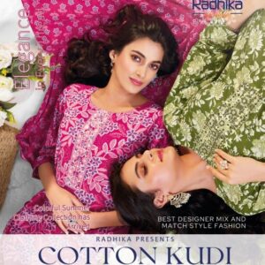 radhika cotton kudi vol 19 series 19001-19008 cotton wholesale suit
