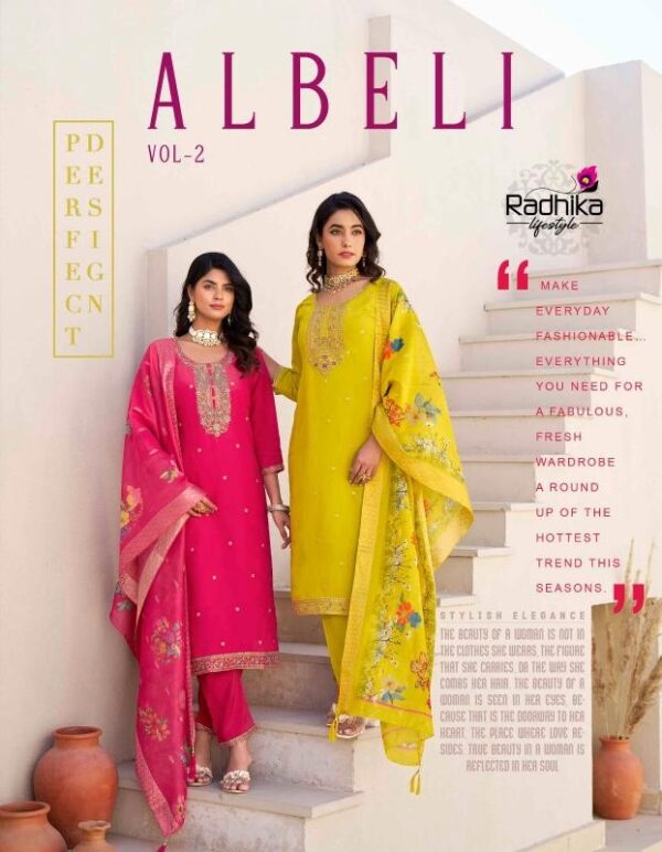 radhika lifestyle albeli vol 2 series 2001-2006 HEAVY SCHIMMER wholesale suit  radhika lifestyle albeli vol 2 series 2001-2006 HEAVY SCHIMMER wholesale suit, radhika lifestyle albeli vol 2 series 2001-2006 HEAVY SCHIMMER wholesale suit surat, radhika lifestyle albeli vol 2 series 2001-2006 HEAVY SCHIMMER wholesale suit new latest catalog, radhika lifestyle albeli vol 2 series 2001-2006 HEAVY SCHIMMER wholesale suit wholesale surat, radhika lifestyle albeli vol 2 series 2001-2006 HEAVY SCHIMMER wholesale suit single, radhika lifestyle albeli vol 2 series 2001-2006 HEAVY SCHIMMER wholesale suit catalog price, radhika lifestyle albeli vol 2 series 2001-2006 HEAVY SCHIMMER wholesale suit salwar suit, radhika lifestyle albeli vol 2 series 2001-2006 HEAVY SCHIMMER wholesale suit dresses, radhika lifestyle albeli vol 2 series 2001-2006 HEAVY SCHIMMER wholesale suit indian salwar suit, radhika lifestyle albeli vol 2 series 2001-2006 HEAVY SCHIMMER wholesale suit dress material radhika lifestyle albeli vol 2 series 2001 2006 heavy schimmer wholesale suit 2025 04 29 07 55 37.jp 
                     radhika lifestyle albeli vol 2 series 2001-2006 HEAVY SCHIMMER wholesale suit
                     
                     
                     
                     Specification :
                     
                        
                           
						   
								Product Date:
								29-04-2025
							
                             							
								Name:
								Radhika Lifestyle Albeli Vol 2 Series 2001-2006 Heavy Schimmer Wholesale Suit
							
																					
								Cname:
								 Albeli Vol 2
							
														
								Brand:
								Radhika
							
							
														
								Total Design:
								6 Pcs
							
														
														
								Per Piece Rate:
								INR 1060
							
														
														
								Full Catalog Rate:
								INR 6360								+ (5 % GST) + Shipping Charge
								
							
														
														
								Weight:
								6 Kg
							
																					
								Moq:
								Minimum 6 Pcs
							
														
														
														
								Type:
								Readymade Suits
							
														
							
							
														
								Fabric:
								
									Simmer Print 								
							
																																																								
														
														
														
								Other Details:
								RADHIKA lifestyle  

Catloug name : ALBELI  VOL 2            
*TOP PANT DUPPTTA 3 pcs *


✨Details
👗Fabrics - HEAVY SCHIMMER WITH  WORK
WITH INNER 

SCHIMMER DUPPTTA

🎗Size -  s(18)M(19) L(20) XL(21) XXL(22) 3xl(23)4xl(24)
  


🌈 Length --> 46📐

☣Designs- 6pcs

Rate- 1060+gst