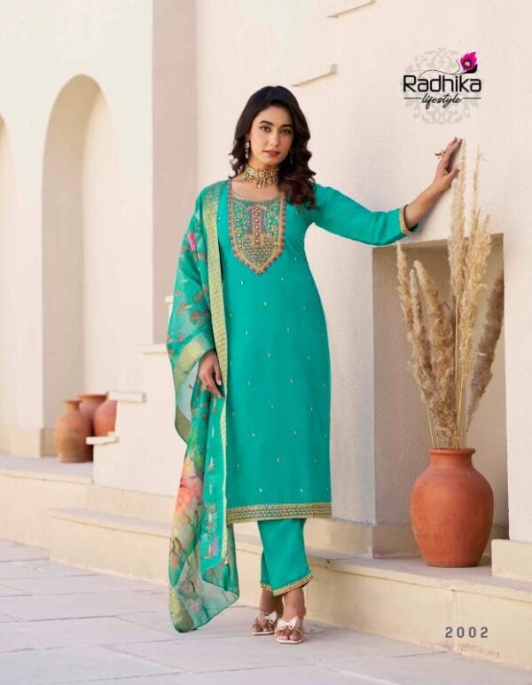 radhika lifestyle albeli vol 2 series 2001-2006 HEAVY SCHIMMER wholesale suit  radhika lifestyle albeli vol 2 series 2001-2006 HEAVY SCHIMMER wholesale suit, radhika lifestyle albeli vol 2 series 2001-2006 HEAVY SCHIMMER wholesale suit surat, radhika lifestyle albeli vol 2 series 2001-2006 HEAVY SCHIMMER wholesale suit new latest catalog, radhika lifestyle albeli vol 2 series 2001-2006 HEAVY SCHIMMER wholesale suit wholesale surat, radhika lifestyle albeli vol 2 series 2001-2006 HEAVY SCHIMMER wholesale suit single, radhika lifestyle albeli vol 2 series 2001-2006 HEAVY SCHIMMER wholesale suit catalog price, radhika lifestyle albeli vol 2 series 2001-2006 HEAVY SCHIMMER wholesale suit salwar suit, radhika lifestyle albeli vol 2 series 2001-2006 HEAVY SCHIMMER wholesale suit dresses, radhika lifestyle albeli vol 2 series 2001-2006 HEAVY SCHIMMER wholesale suit indian salwar suit, radhika lifestyle albeli vol 2 series 2001-2006 HEAVY SCHIMMER wholesale suit dress material radhika lifestyle albeli vol 2 series 2001 2006 heavy schimmer wholesale suit 5 2025 04 29 07 55 37 
                     radhika lifestyle albeli vol 2 series 2001-2006 HEAVY SCHIMMER wholesale suit
                     
                     
                     
                     Specification :
                     
                        
                           
						   
								Product Date:
								29-04-2025
							
                             							
								Name:
								Radhika Lifestyle Albeli Vol 2 Series 2001-2006 Heavy Schimmer Wholesale Suit
							
																					
								Cname:
								 Albeli Vol 2
							
														
								Brand:
								Radhika
							
							
														
								Total Design:
								6 Pcs
							
														
														
								Per Piece Rate:
								INR 1060
							
														
														
								Full Catalog Rate:
								INR 6360								+ (5 % GST) + Shipping Charge
								
							
														
														
								Weight:
								6 Kg
							
																					
								Moq:
								Minimum 6 Pcs
							
														
														
														
								Type:
								Readymade Suits
							
														
							
							
														
								Fabric:
								
									Simmer Print 								
							
																																																								
														
														
														
								Other Details:
								RADHIKA lifestyle  

Catloug name : ALBELI  VOL 2            
*TOP PANT DUPPTTA 3 pcs *


✨Details
👗Fabrics - HEAVY SCHIMMER WITH  WORK
WITH INNER 

SCHIMMER DUPPTTA

🎗Size -  s(18)M(19) L(20) XL(21) XXL(22) 3xl(23)4xl(24)
  


🌈 Length --> 46📐

☣Designs- 6pcs

Rate- 1060+gst