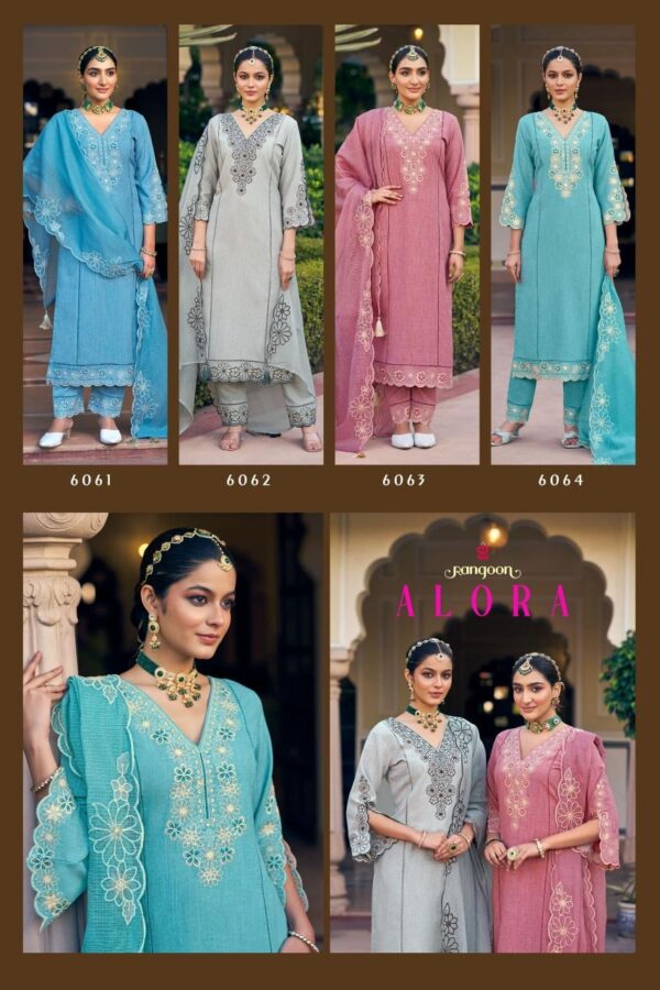 rangoon alora series 6061-6064 cotton wholesale suit - Image 3