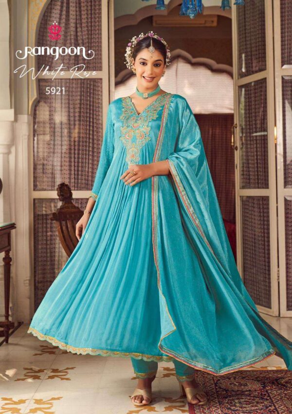 rangoon whiterose series 5921-5924 chinon readymade suit - Image 3
