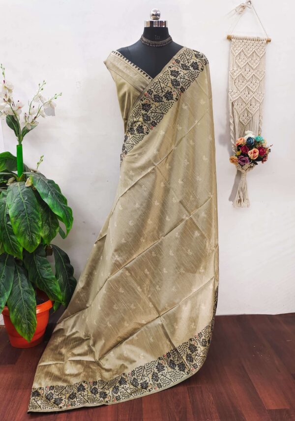 RAW SILK 105 designer Banglori Handloom raw silk saree   raw silk 105 designer banglori handloom raw silk saree 2025 04 25 16 39 31 scaled 
                      RAW SILK 105 designer Banglori Handloom raw silk saree 
                     
                     
                     
                     Specification :
                     
                        
                           
						   
								Product Date:
								25-04-2025
							
                             							
								Name:
								 Raw Silk 105 Designer Banglori Handloom Raw Silk Saree 
							
																					
								Cname:
								 Raw Silk 105 
							
														
								Brand:
								
							
							
														
								Total Design:
								8 Pcs
							
														
														
								Per Piece Rate:
								INR 850
							
														
														
								Full Catalog Rate:
								INR 6800								+ (5 % GST) + Shipping Charge
								
							
														
														
								Weight:
								8 Kg
							
																					
								Moq:
								Minimum 1 Pcs
							
														
														
														
								Type:
								Single Sarees
							
														
							
							
														
								Fabric:
								
									Raw Silk								
							
																																																								
														
														
														
								Other Details:
								🌹SUHANAS🌹

NEW ARRIVAL

 RAW SILK 105
Banglori Handloom raw silk saree with Contrast jamdani type weaving pallu and border with all over self weaving buttis and running blouse piece

Rate - 850/- only

Ready stock available
Real video is also attached for reference🌹