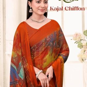 ruchi kajal chiffon vol 3 series 41401 Black Magic chiffon wholesale saree
