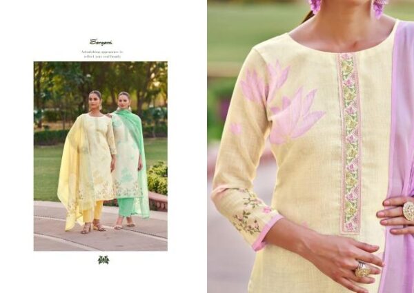 sargam orchid series 2644 linen wholesale suit - Image 4