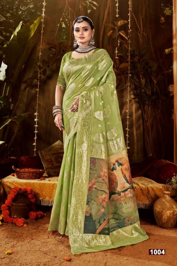 Saroj Beauty plus vol-2 series 1001-1005 soft cotton silk wholesale saree - Image 6