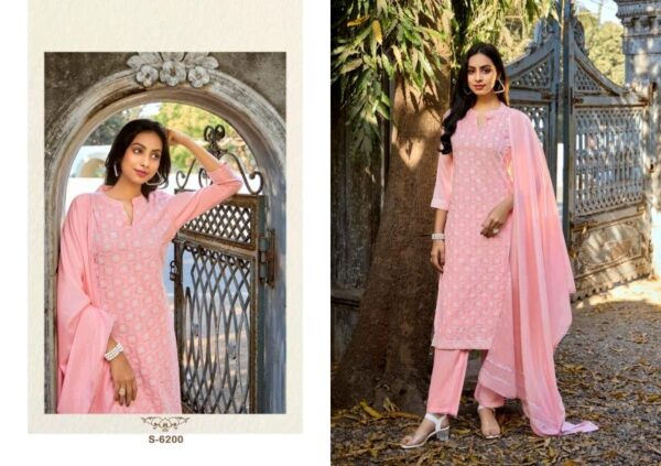 sbs fashion charvi series 6200-6203 POLY SILK wholesale suit - Image 2