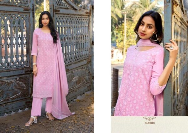 sbs fashion charvi series 6200-6203 POLY SILK wholesale suit - Image 4