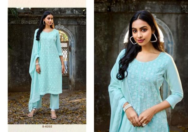 sbs fashion charvi series 6200-6203 POLY SILK wholesale suit - Image 6
