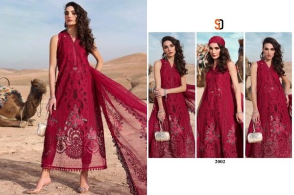 shraddha maria b lawn vol 2 series 2001-2006 model wholesale suit - Image 6