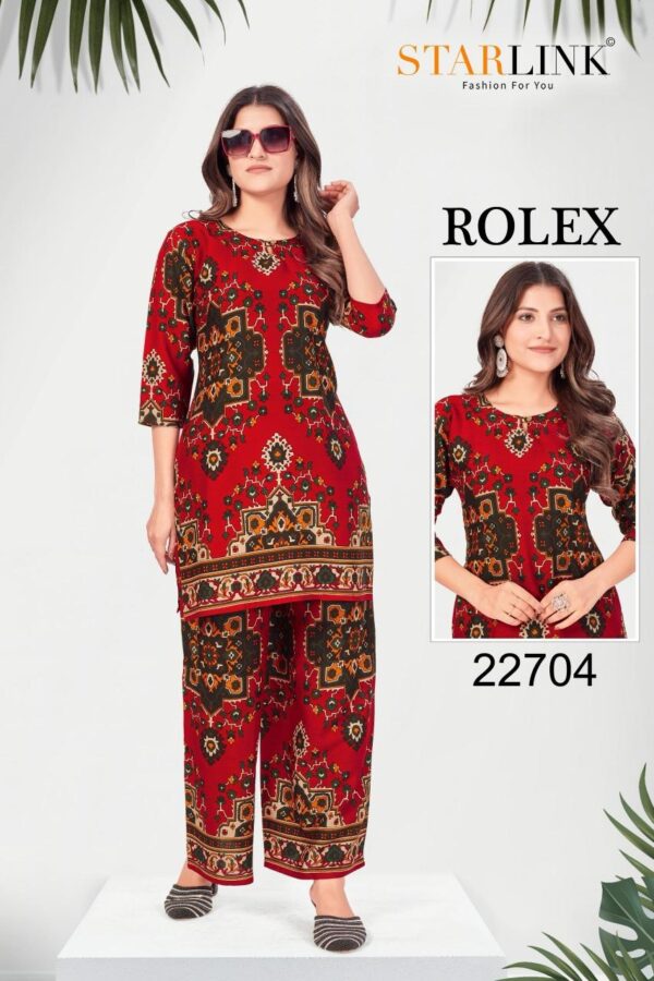 starlink rolex series 22701-22713 rayon kurti with bottom - Image 13
