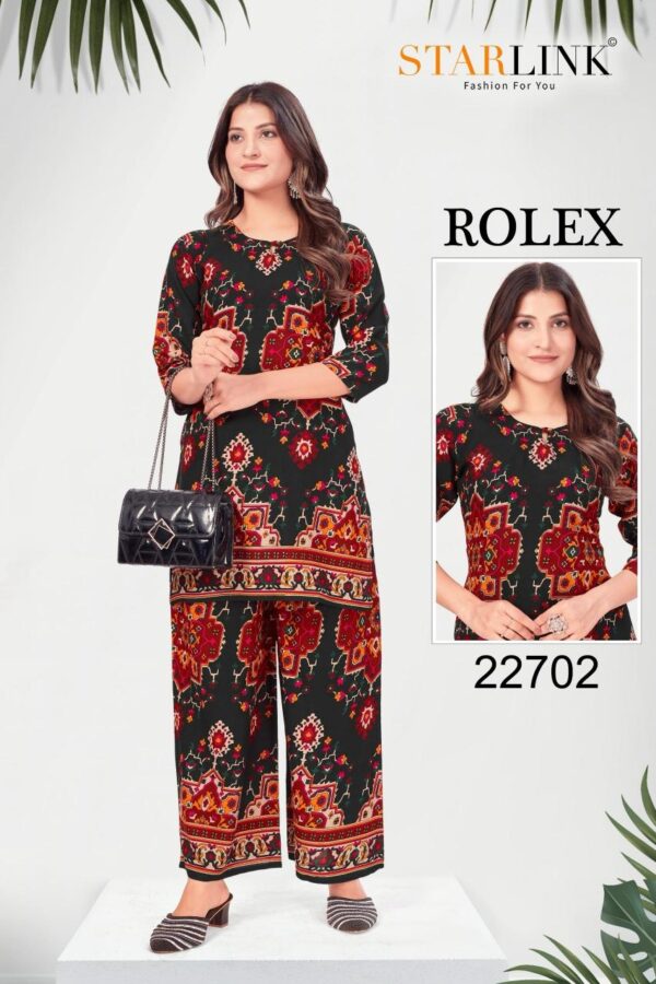 starlink rolex series 22701-22713 rayon kurti with bottom - Image 14